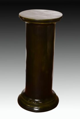 Peana Cilindrica, columna de bronce. 30x30x73cm