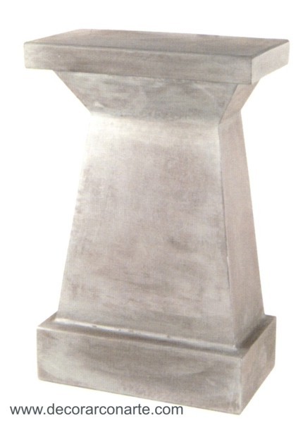 Steel Colored Pedestal Column 1039A. Plaster. 48x27x78