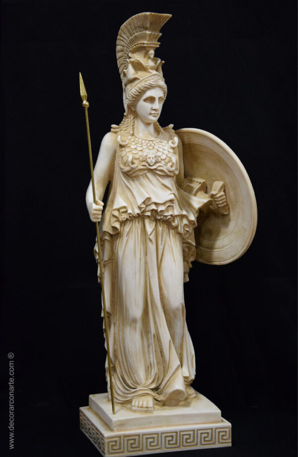 escultura decoración Atenea