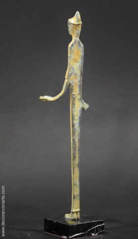 Bronce etrusco de Arúspice - Alt: 37cm