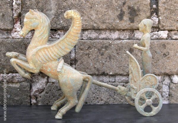 War chariot of Pegasus. Etruscan art. 40x27x18cm