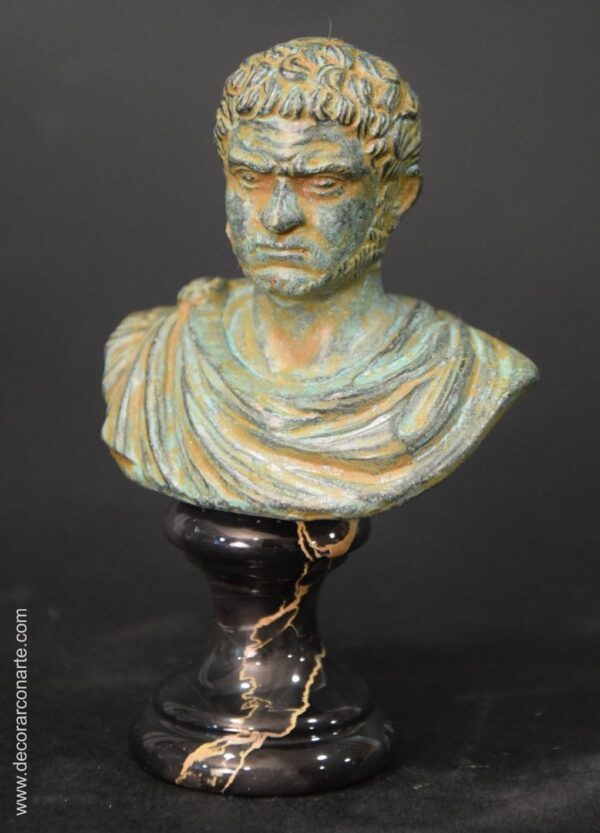 figura decorativa busto emperador Caracalla