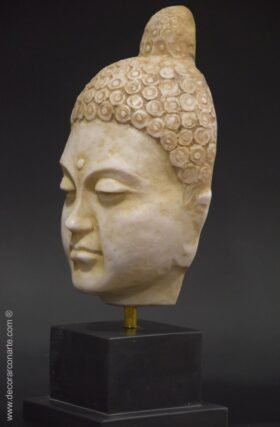 Máscara cabeza de Buda. 40 x 15 cm.