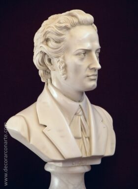 Busto de Frédéric Chopin. 22 cm.