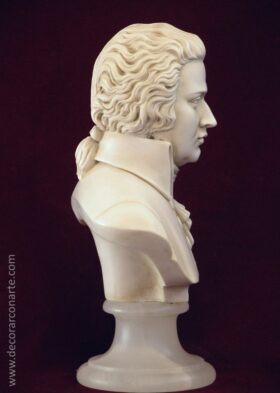 Busto de Mozart. 22 cm.