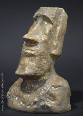 Cabeza de Moai. 25 cm