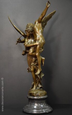 Bronce Neoclásico Gloria Victis. 69 cm.