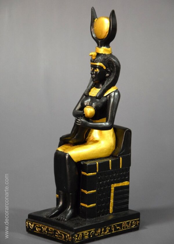 figura decorativa Egipto Isis Horus