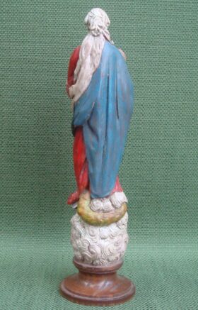 Virgen con niño. Policromada. (24 cm.)