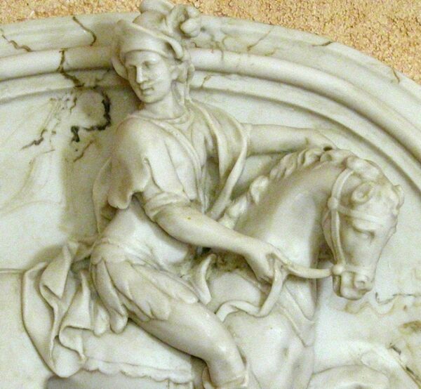 Relieve Medallón con Jinete Medallion Relief with Rider