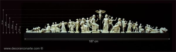 figura decorativa conjunto fronton partenon