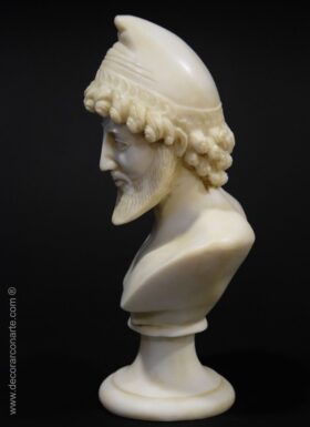 Busto de Odiseo. Alt: 22 cm