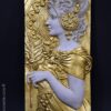 relieve dorado art noveau mujer