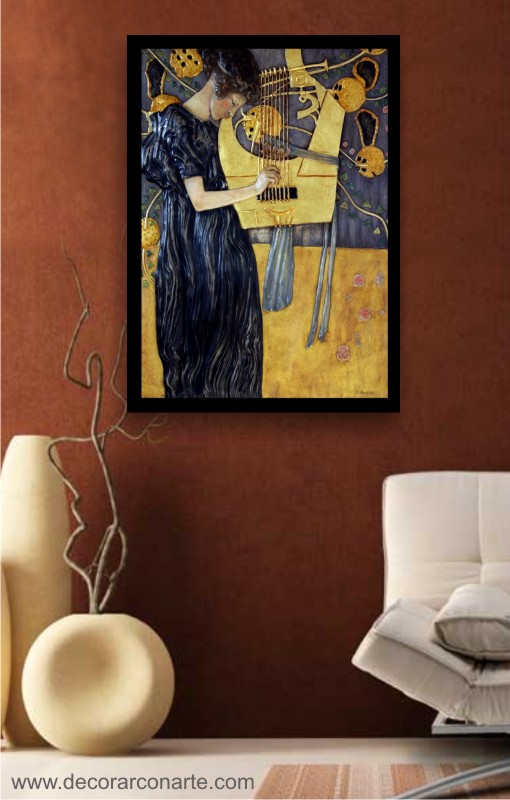 Bassorilievo. La Musica I di Klimt. 110x79cm