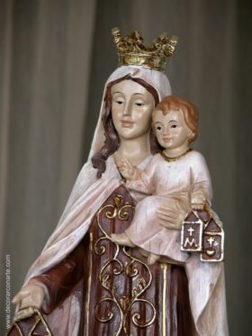 Figura Virgen del Carmen. Altura: 40cm