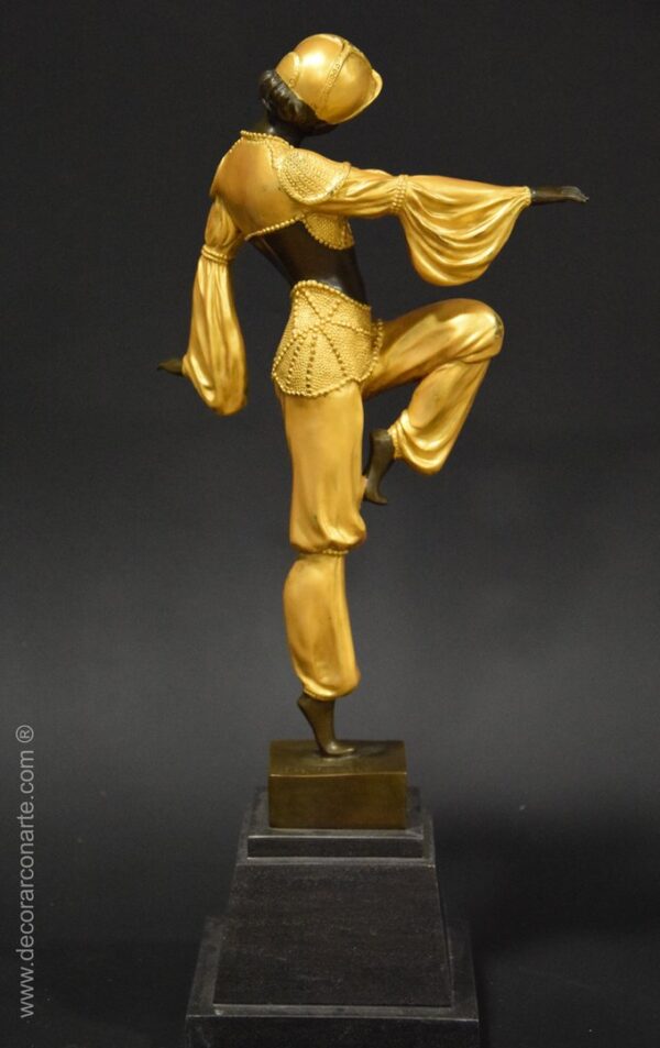 figura decorativa art nouveau bailarina