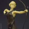 figura decorativa diana cazadora art nouveau