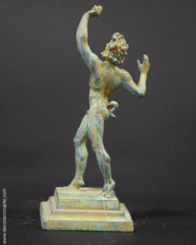 figura decorativa bronce fauno Pompeya