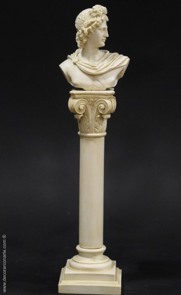 Figure of Apollo. Column. Height: 38cm