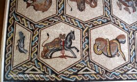 Mosaico Alfombra de animales 260x120 cm