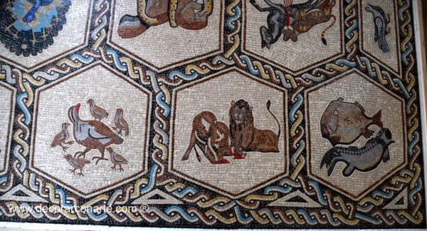 mosaico romano animales