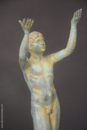 Ofrendante. Bronce romano. Alt: 31 cm