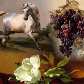 Still lifes, flowers and animals