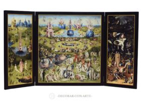 Triptychon Des Garten der Lüste von Bosch 108x200 cm