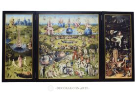 Trittico del Giardino delle delizie di Bosch. 125 x 67cm