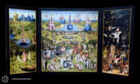 Triptych The Garden of Delights by Bosch 108x200 cm