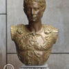 Busto de César Augusto patinado en bronce Bust of Caesar Augustus patinated in bronze