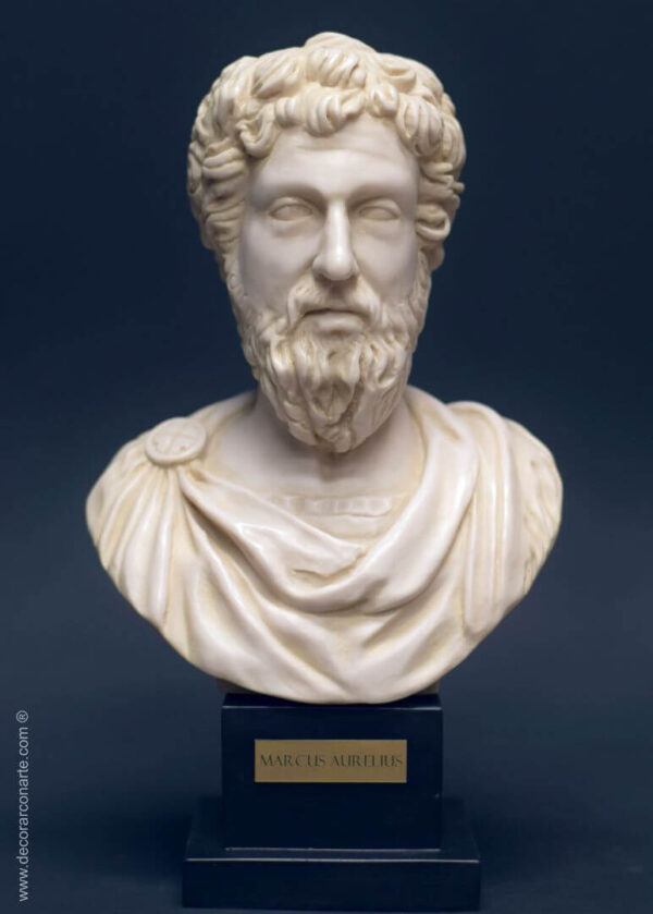 Busto di Marco Aurelio. 36 cm.