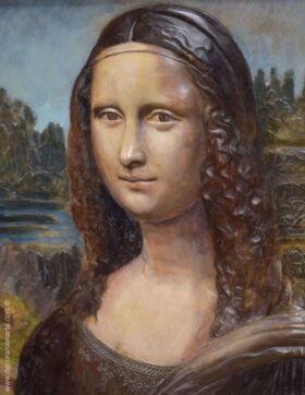 Bas-relief La Gioconda. 104 x 82 cm.