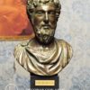 Busto de Marco Aurelio patinado en bronce Marcus Aurelius bust patinated in bronze