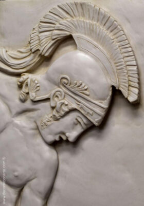 Relief des Achilles. 48 x 37 cm. 48 x 37 cm.