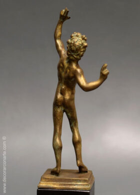 Faun of Pompeii. Cast bronze. 30cm.