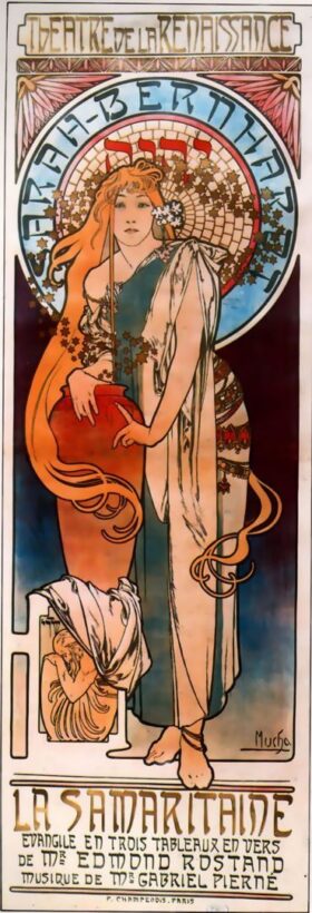 La Samaritaine with Sarah Bernhardt. Poster. Alphonse Mucha (1860-1939)