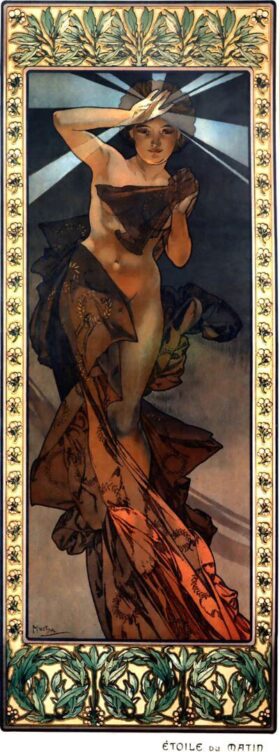 Morning Star. Canvas by Alphonse Mucha (1860-1939)