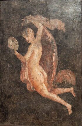 Maenad. Roman fresco