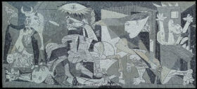 Mosaic "Guernica" of Picasso. 180x82cm.